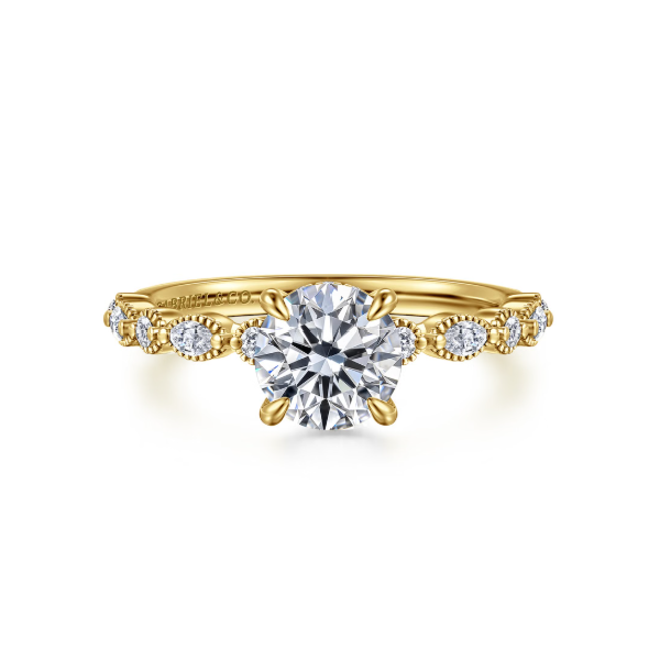 14KY Gabriel & Co. Engagement Ring *Center Stone Not Included Root Jewelers Medford, OR