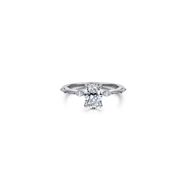 14KW Gabriel & Co. Engagement Ring *Center Stone Not Included Root Jewelers Medford, OR