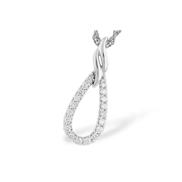 Elegant two-tone diamond necklace Root Jewelers Medford, OR