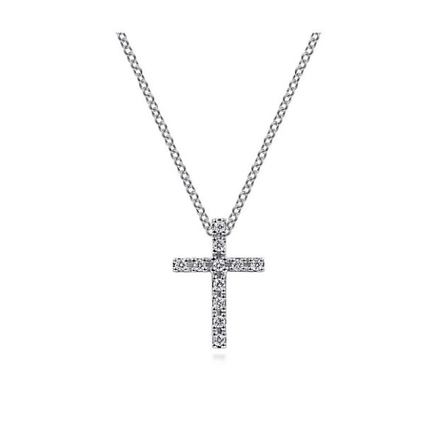 14KW Gabriel & Co. Diamond Pendant Root Jewelers Medford, OR