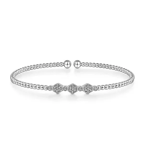 Fantastic Bujukan by Gabriel & Co. Hexagon Cluster Diamond Bracelet Root Jewelers Medford, OR