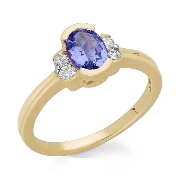 Unique and Stylish Tanzanite and Diamond Ring Root Jewelers Medford, OR