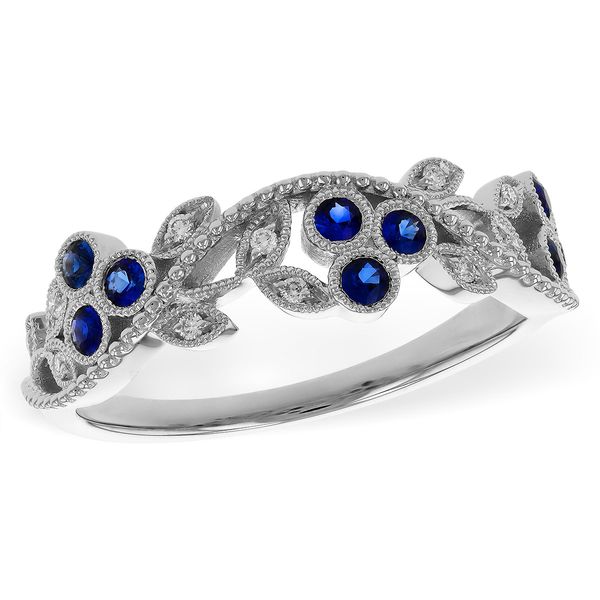 14KW Sapphire Ring Root Jewelers Medford, OR