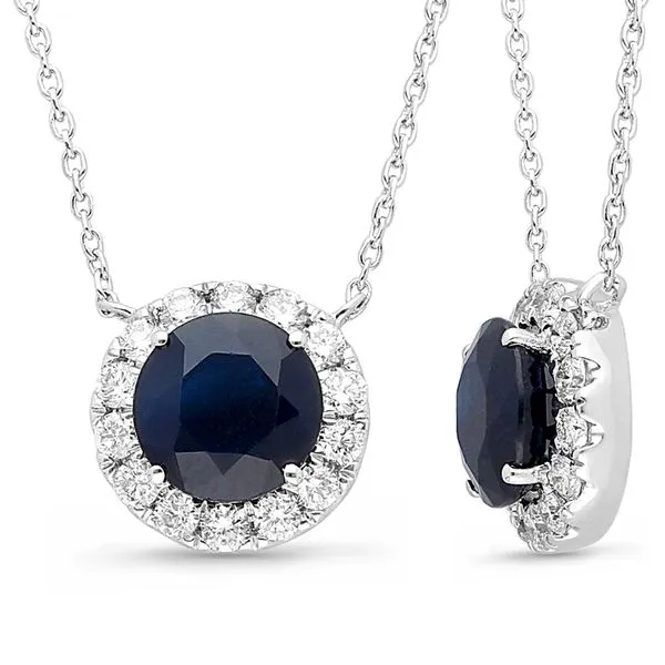 Beautiful and Regal Sapphire Drop Pendant Root Jewelers Medford, OR