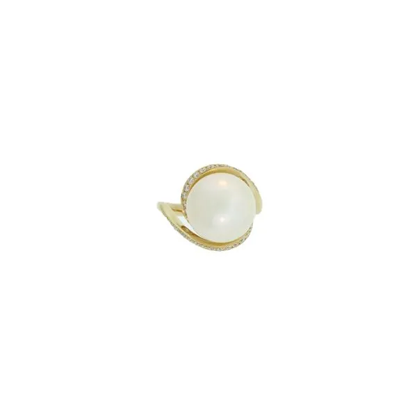 Statement Making Pearl and Diamond Ring Root Jewelers Medford, OR