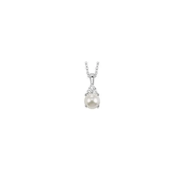 Freshwater Pearl and Diamond Pendant Root Jewelers Medford, OR