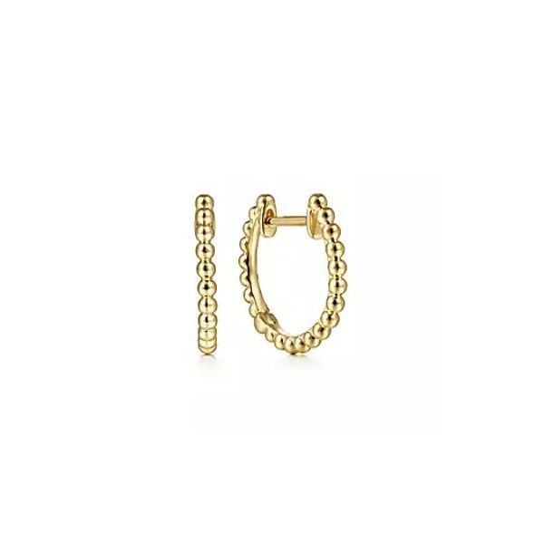 14KY Gabriel & Co.Bujukan Hoop Earrings Root Jewelers Medford, OR