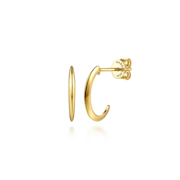14KY Gabriel & Co. Hoop Earrings Root Jewelers Medford, OR