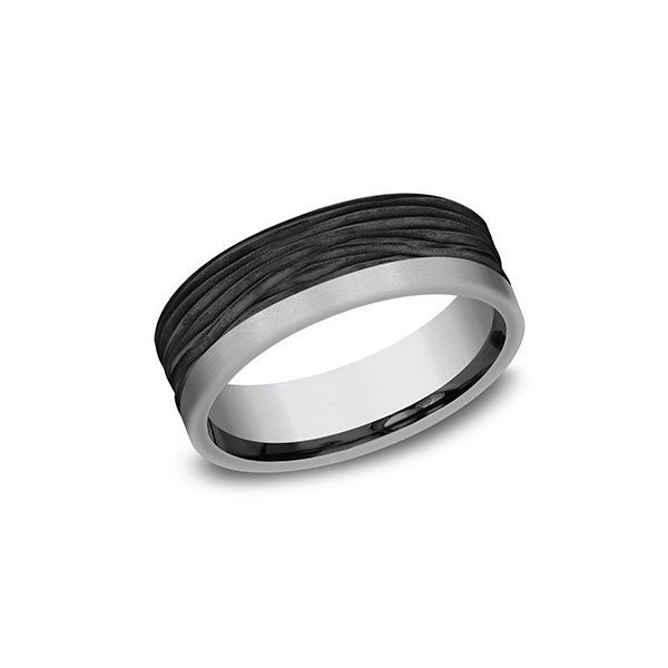 Rugged Tantalum Horizontal Bark Band Root Jewelers Medford, OR
