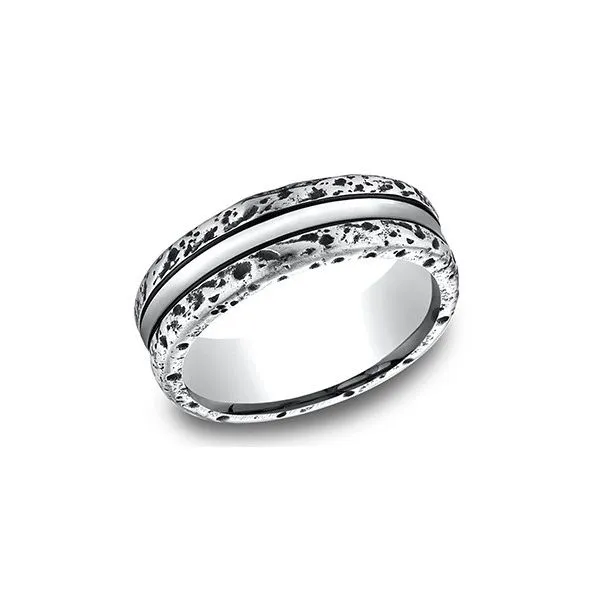 Cobalt Chrome Distressed Band Root Jewelers Medford, OR
