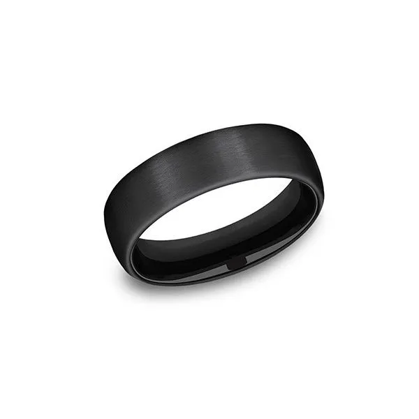 Black Titanium European Comfort Fit Band Root Jewelers Medford, OR