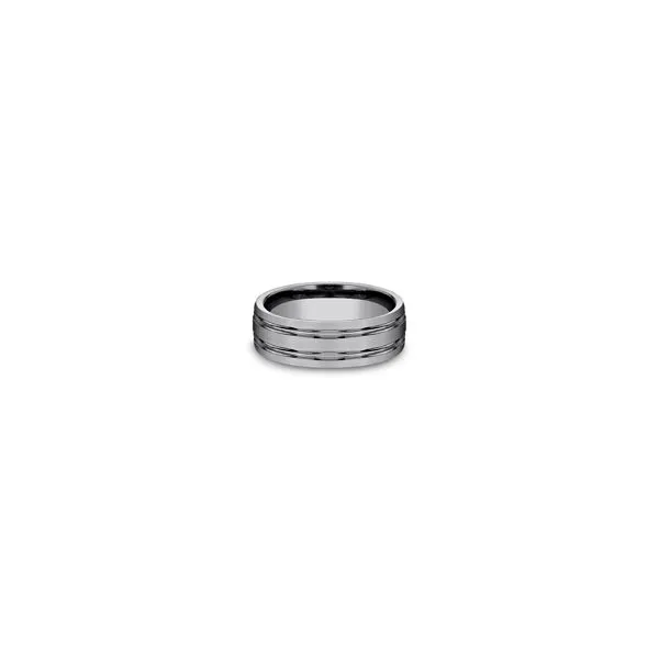 Tungsten Double Center Cut Satin Finish Band Root Jewelers Medford, OR