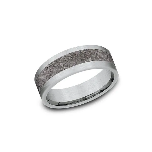 Ammara Stone White Gold and Tantalum Splatter Ring Root Jewelers Medford, OR