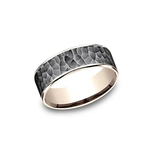 Ammara Stone Hammered Finish Band Root Jewelers Medford, OR