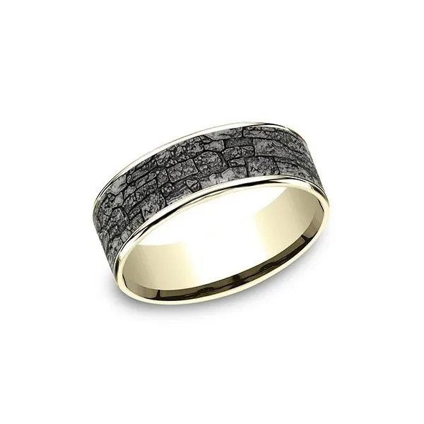 Ammara Stone Brick Wall Design Band Root Jewelers Medford, OR