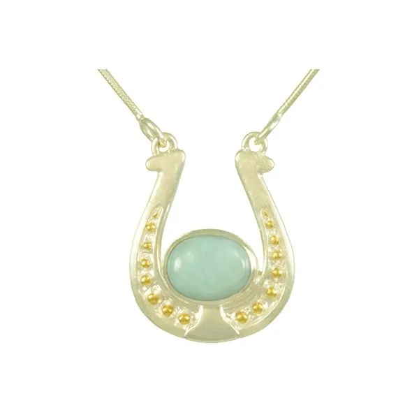 Sterling silver horse shoe pendant. Root Jewelers Medford, OR