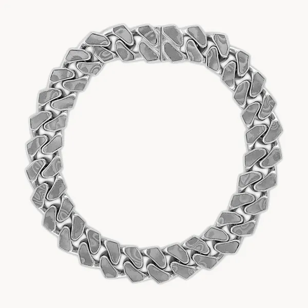 Marc Anthony's signature style of layered bracelets inlayed with Damascus steel Root Jewelers Medford, OR