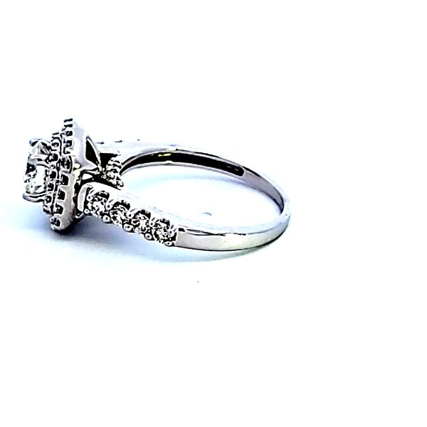 14KW Round Diamond Halo Engagement Ring Image 4 Ross Elliott Jewelers Terre Haute, IN