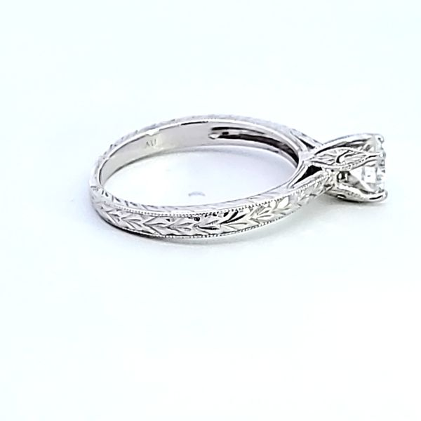 14KW Round Diamond Solitaire Engagement Ring Image 3 Ross Elliott Jewelers Terre Haute, IN