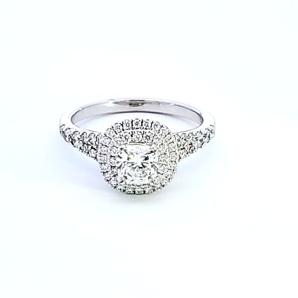 14KW Cushion Cut Diamond Engagement Ring Image 2 Ross Elliott Jewelers Terre Haute, IN