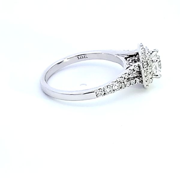 14KW Cushion Cut Diamond Engagement Ring Image 3 Ross Elliott Jewelers Terre Haute, IN