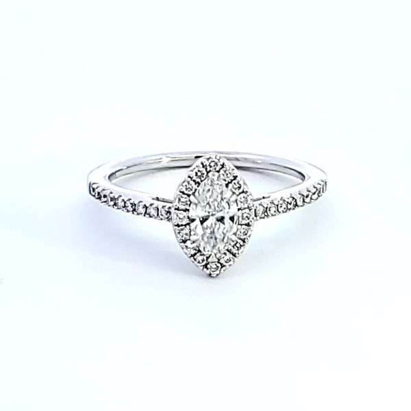 14KW Marquise Diamond Engagement Ring Image 2 Ross Elliott Jewelers Terre Haute, IN