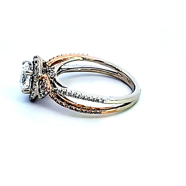 14KTT Oval Diamond Engagement Ring Image 4 Ross Elliott Jewelers Terre Haute, IN