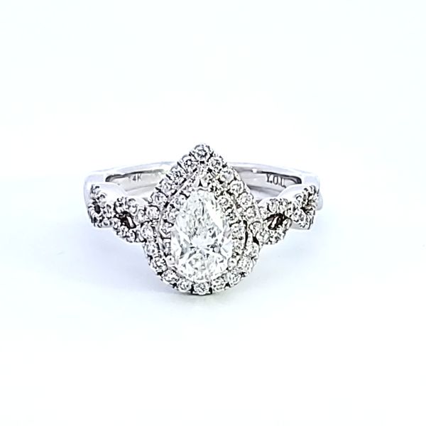 14W Pear Shape Diamond Engagement Ring Image 2 Ross Elliott Jewelers Terre Haute, IN