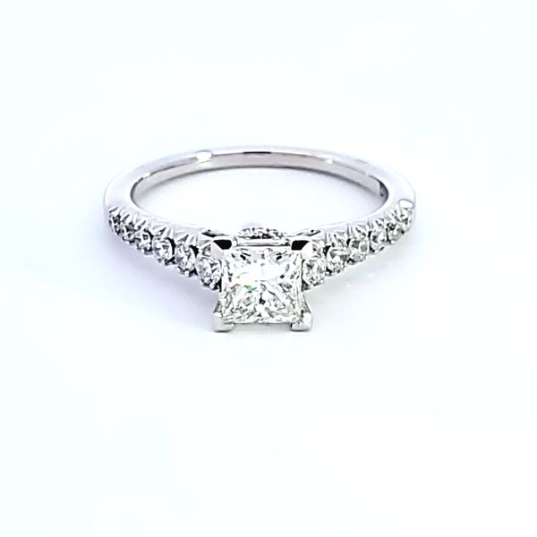 14KW Princess Cut Engagement Ring Image 2 Ross Elliott Jewelers Terre Haute, IN