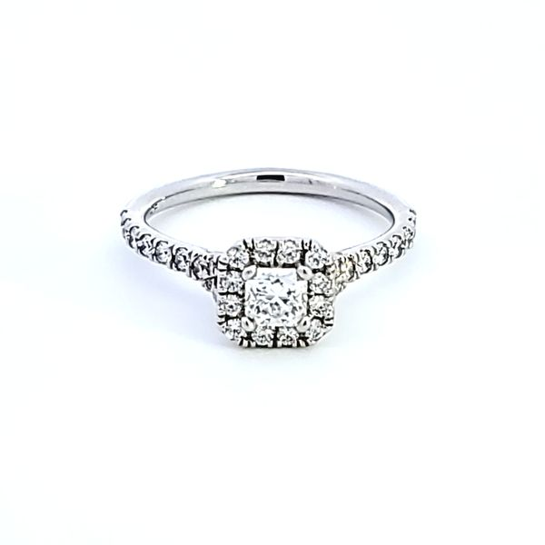 Platinum Transcend Dream Hearts on Fire Engagement Ring Image 2 Ross Elliott Jewelers Terre Haute, IN