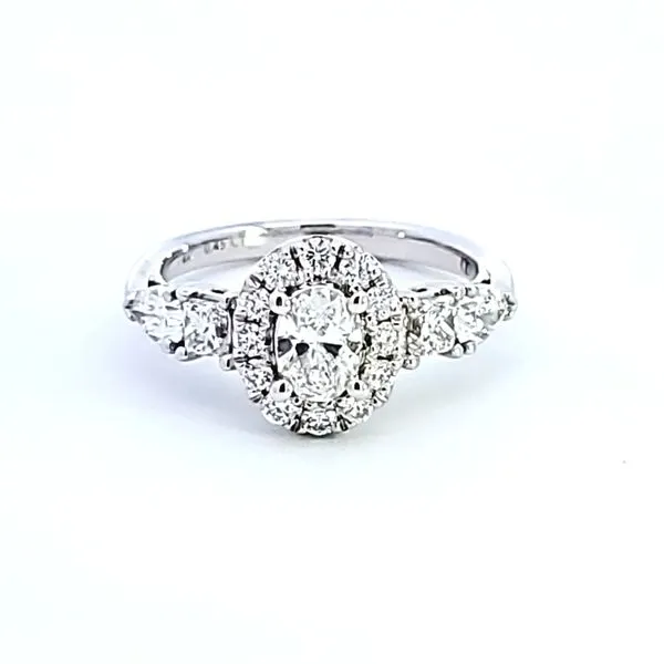 14KW Oval Shape Diamond Engagement Ring Image 2 Ross Elliott Jewelers Terre Haute, IN