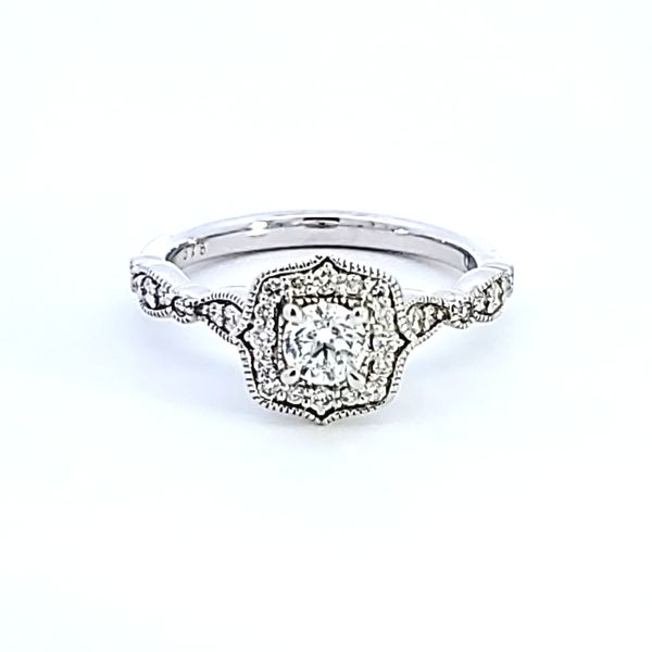 14KW Round Diamond Engagement Ring Image 2 Ross Elliott Jewelers Terre Haute, IN