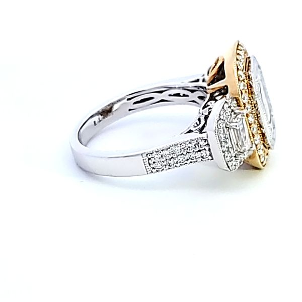 18KTT Baguette Diamond Engagement Ring Image 3 Ross Elliott Jewelers Terre Haute, IN