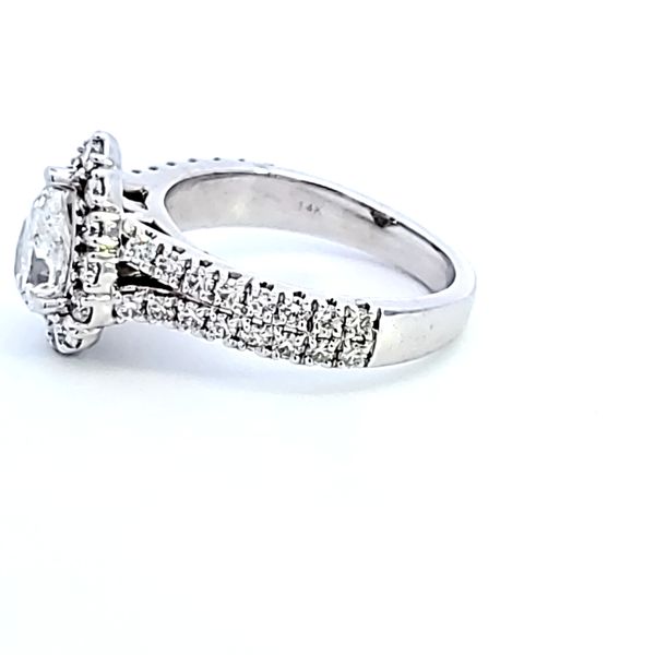 14KW Pear Shape Diamond Engagement Ring Image 4 Ross Elliott Jewelers Terre Haute, IN