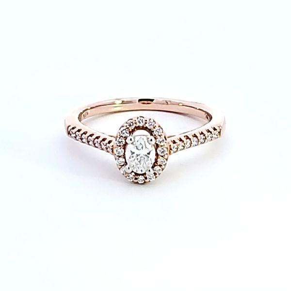 14KR Oval Shape Diamond Engagement Ring Image 2 Ross Elliott Jewelers Terre Haute, IN