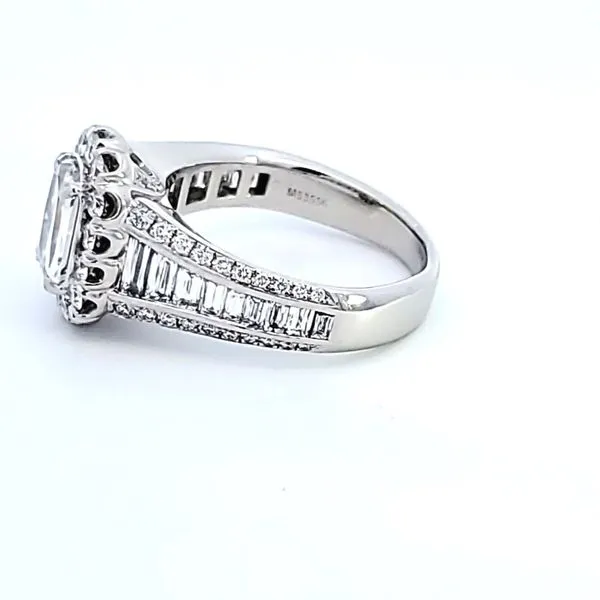 Platinum L'Amour Crisscut® Classic Diamond Engagement Ring Image 4 Ross Elliott Jewelers Terre Haute, IN