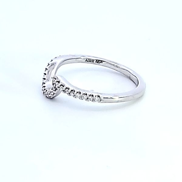 14KW Diamond Contour Wedding Band Image 4 Ross Elliott Jewelers Terre Haute, IN