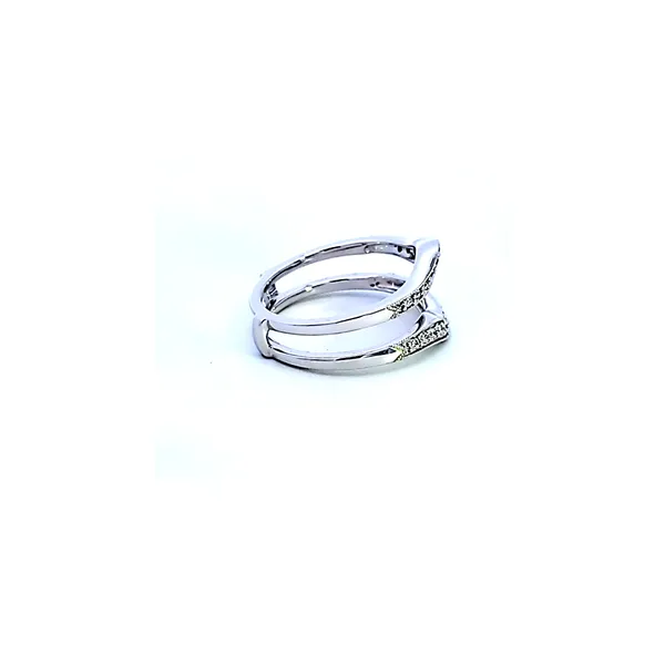 18KW Diamond Guard Wedding Band Image 3 Ross Elliott Jewelers Terre Haute, IN