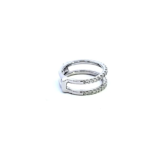 14KW Diamond Guard Wedding Band Image 3 Ross Elliott Jewelers Terre Haute, IN