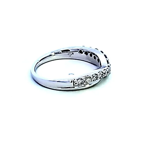 14KW Diamond Contour Wedding Band Image 3 Ross Elliott Jewelers Terre Haute, IN