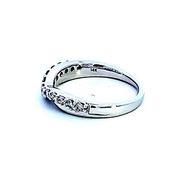 14KW Diamond Contour Wedding Band Image 4 Ross Elliott Jewelers Terre Haute, IN