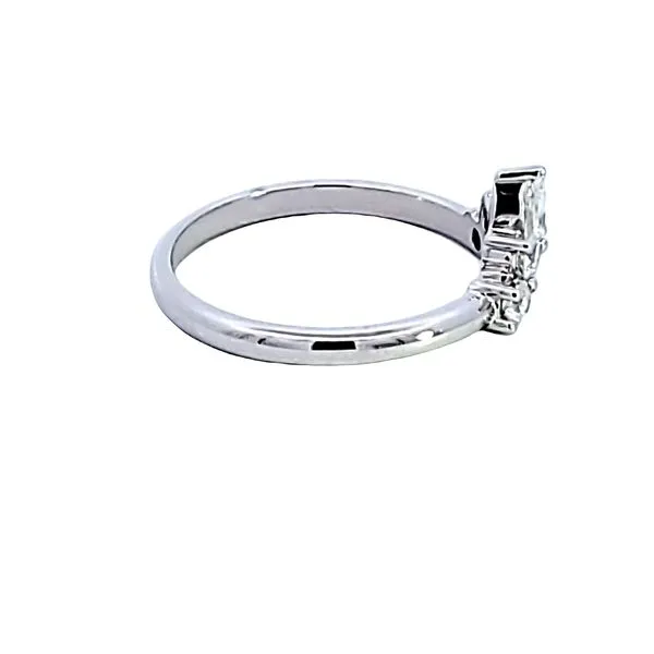 14KW Contour Diamond Wedding Band Image 3 Ross Elliott Jewelers Terre Haute, IN