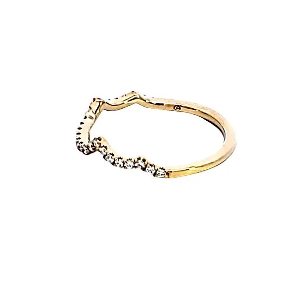 14KY Diamond Contour Wedding Band Image 4 Ross Elliott Jewelers Terre Haute, IN