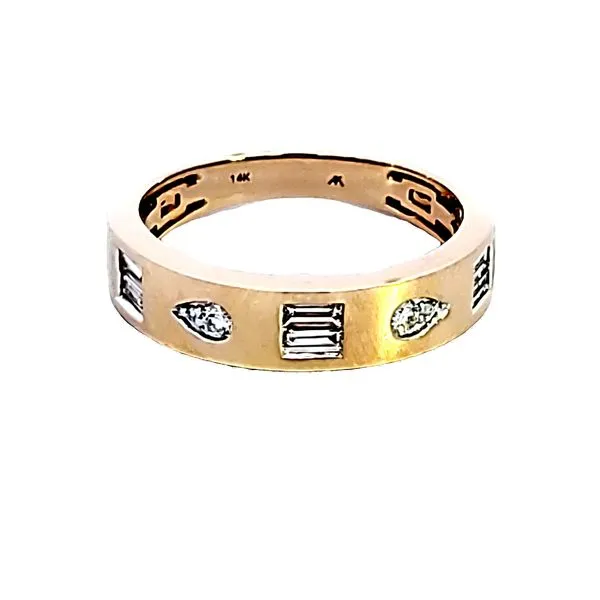 14KY Diamond Wedding Band Image 2 Ross Elliott Jewelers Terre Haute, IN