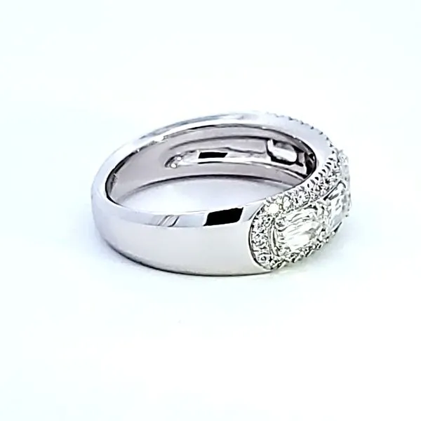 18K White Gold L'Amour Crisscut® Diamond Band Image 3 Ross Elliott Jewelers Terre Haute, IN