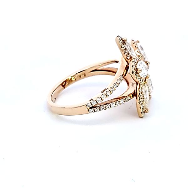 14KY Flower Diamond Fashion Ring Image 3 Ross Elliott Jewelers Terre Haute, IN