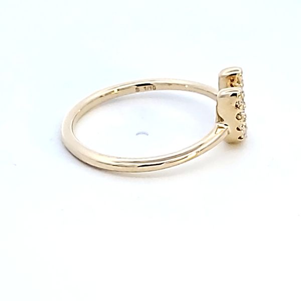 10KY Horseshoe Petite Diamond Fashion Ring Image 3 Ross Elliott Jewelers Terre Haute, IN