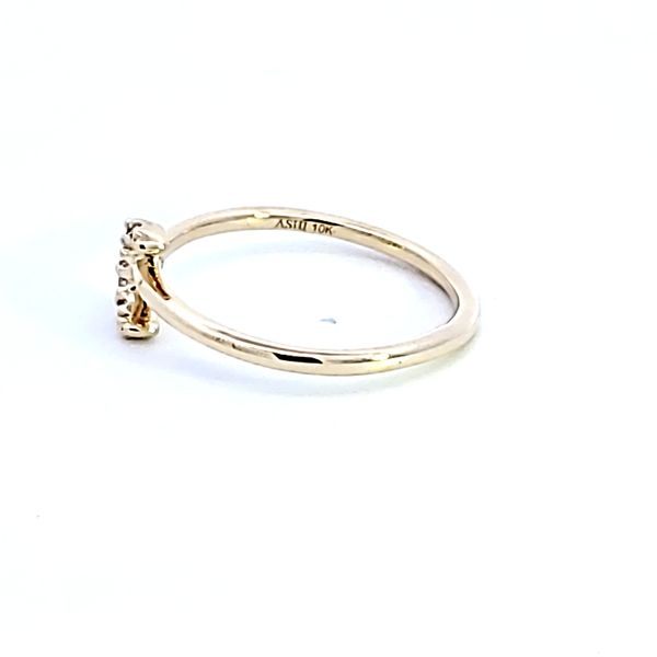 10KY Crescent Moon Petite Diamond Fashion Ring Image 4 Ross Elliott Jewelers Terre Haute, IN