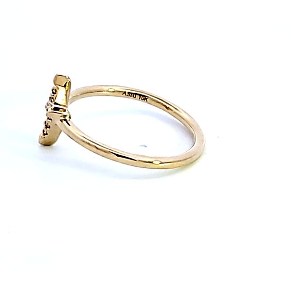 10KY Lightning Bolt Petite Diamond Fashion Ring Image 4 Ross Elliott Jewelers Terre Haute, IN