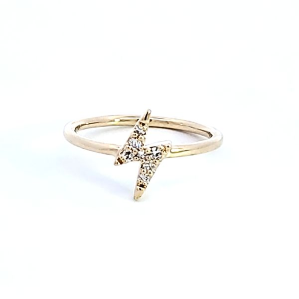 10KY Lightning Bolt Petite Diamond Fashion Ring Ross Elliott Jewelers Terre Haute, IN